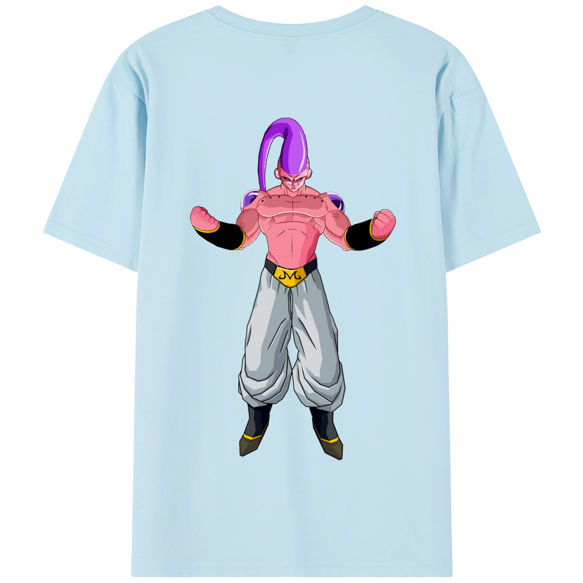 （画像用） ドラゴンボール 魔人ブウ DRAGON BALL Majin Buu 綿100％半袖Tシャツ（背面プリント）